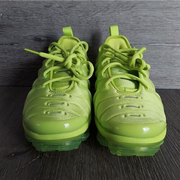 New Nike Air VaporMax Plus Running Shoes Volt Tennis Ball DX1784-300 Size 8 - Picture 2 of 13